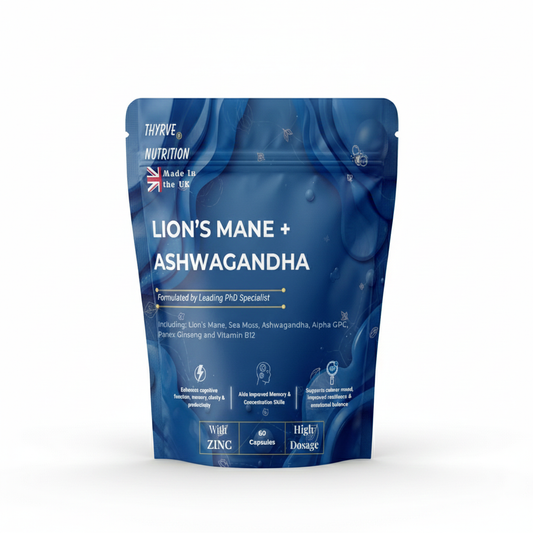 Lion’s Mane + Ashwagandha Fusion — Focus & Calm Under Pressure